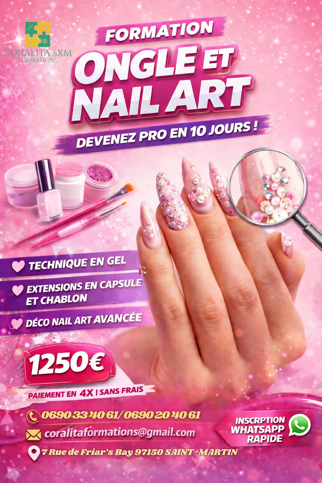 Atelier CORALITA SXM FORMATIONS — Ongle & Nail Art
